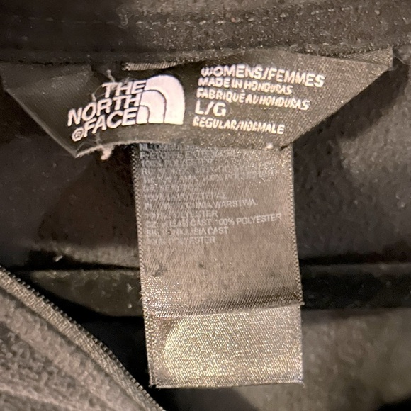 North face women’s size small 1/4 zip black fleece pullover GUC - Picture 2 of 6